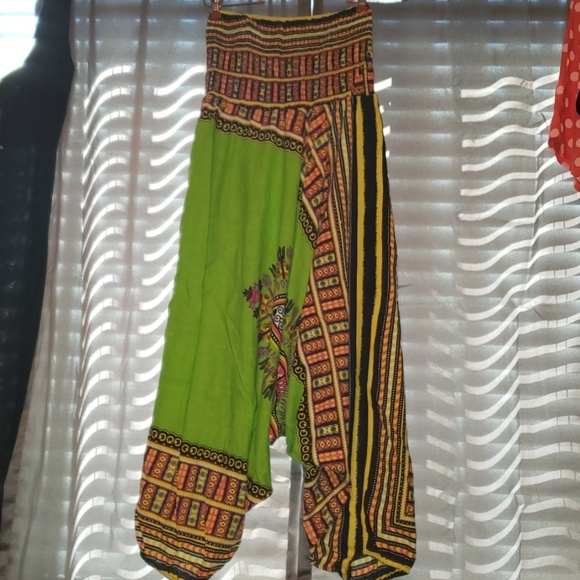african print harem pants